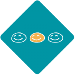 Smiley Faces Icons - 200x200 - Blue